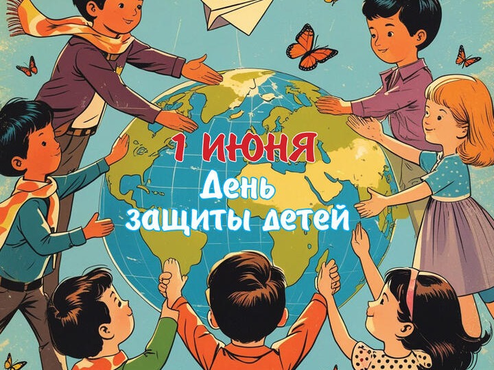 День защиты детей в нашем школьном летнем лагере!.